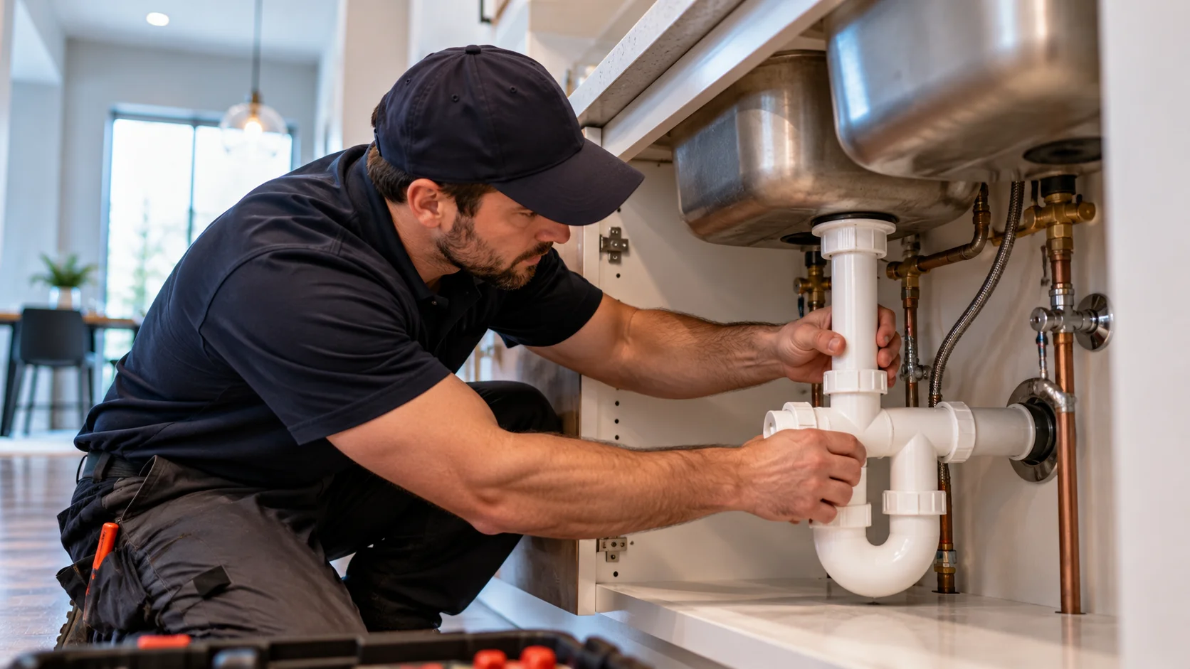 New residential plumbing system installation in British Columbia
