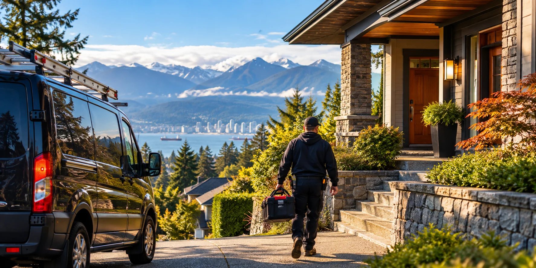 Local plumbing and heating service at a residential home in Vancouver British Columbia