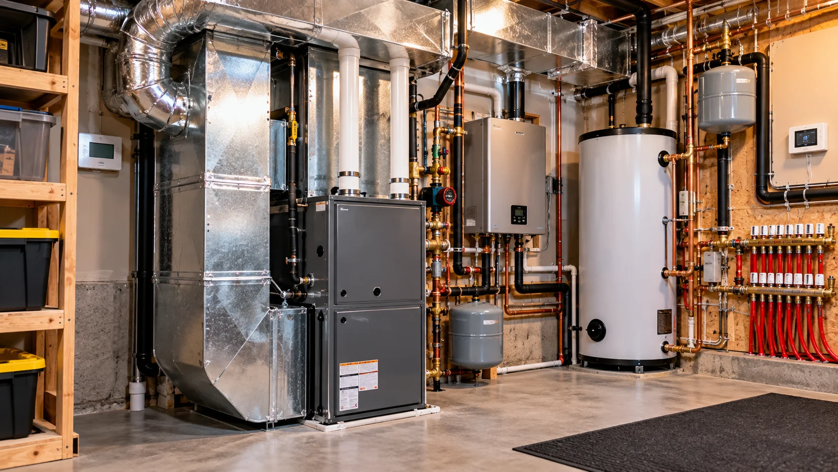 Residential heating equipment and mechanical system
